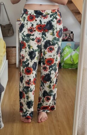 Pantalon femme ample H&M imprimé floral taille 40 EUR
