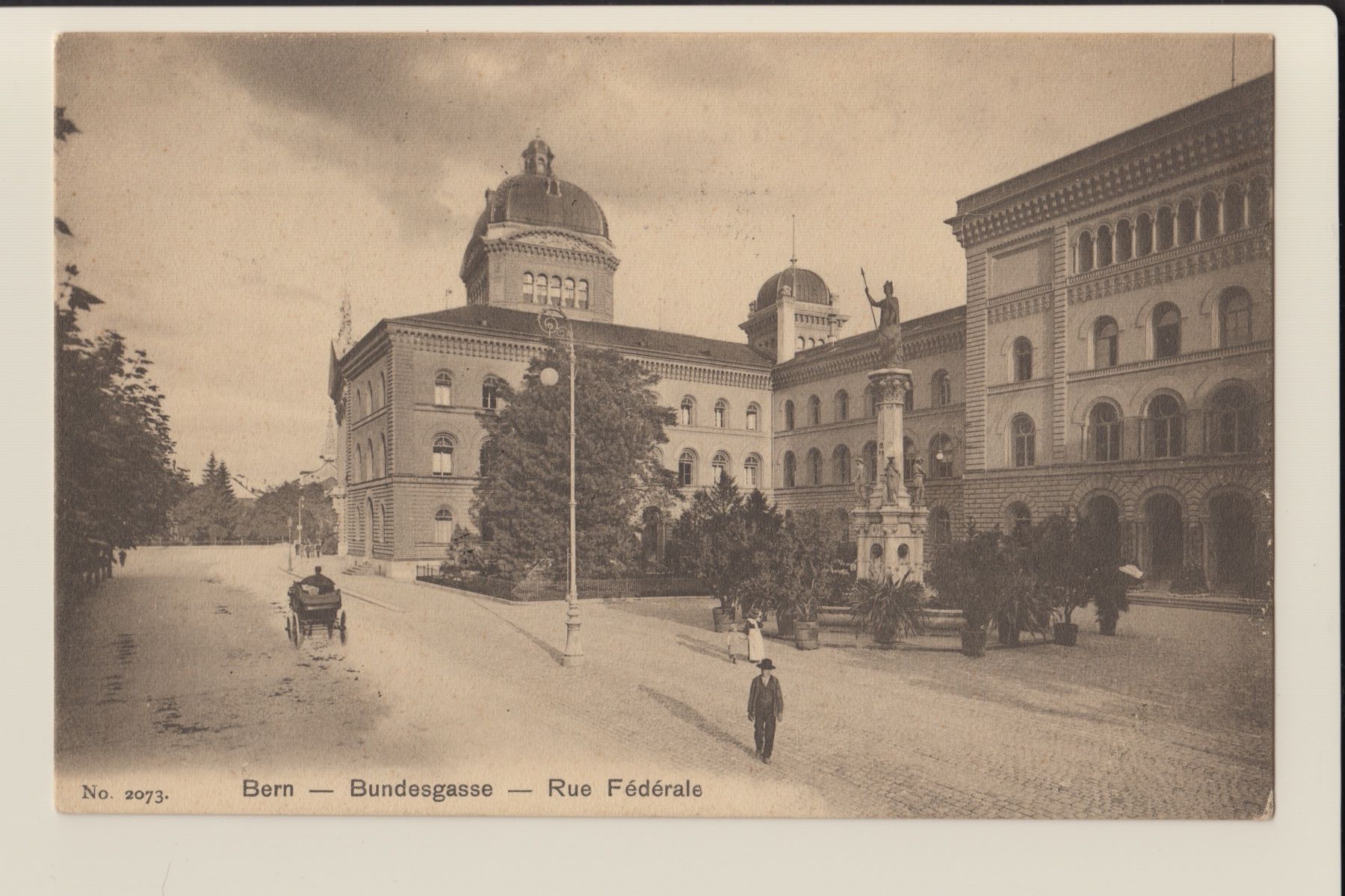 Cartoline postali: AK Bern Bundesgasse belebt - 23.10.1906 – Usato da Kirchberg BE venduto da Mgh