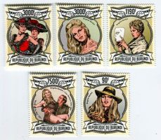 Briefmarken "Brigitte Bardot". Burundi.