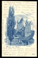 AK Thun, Burg mit umgebenden Häusern