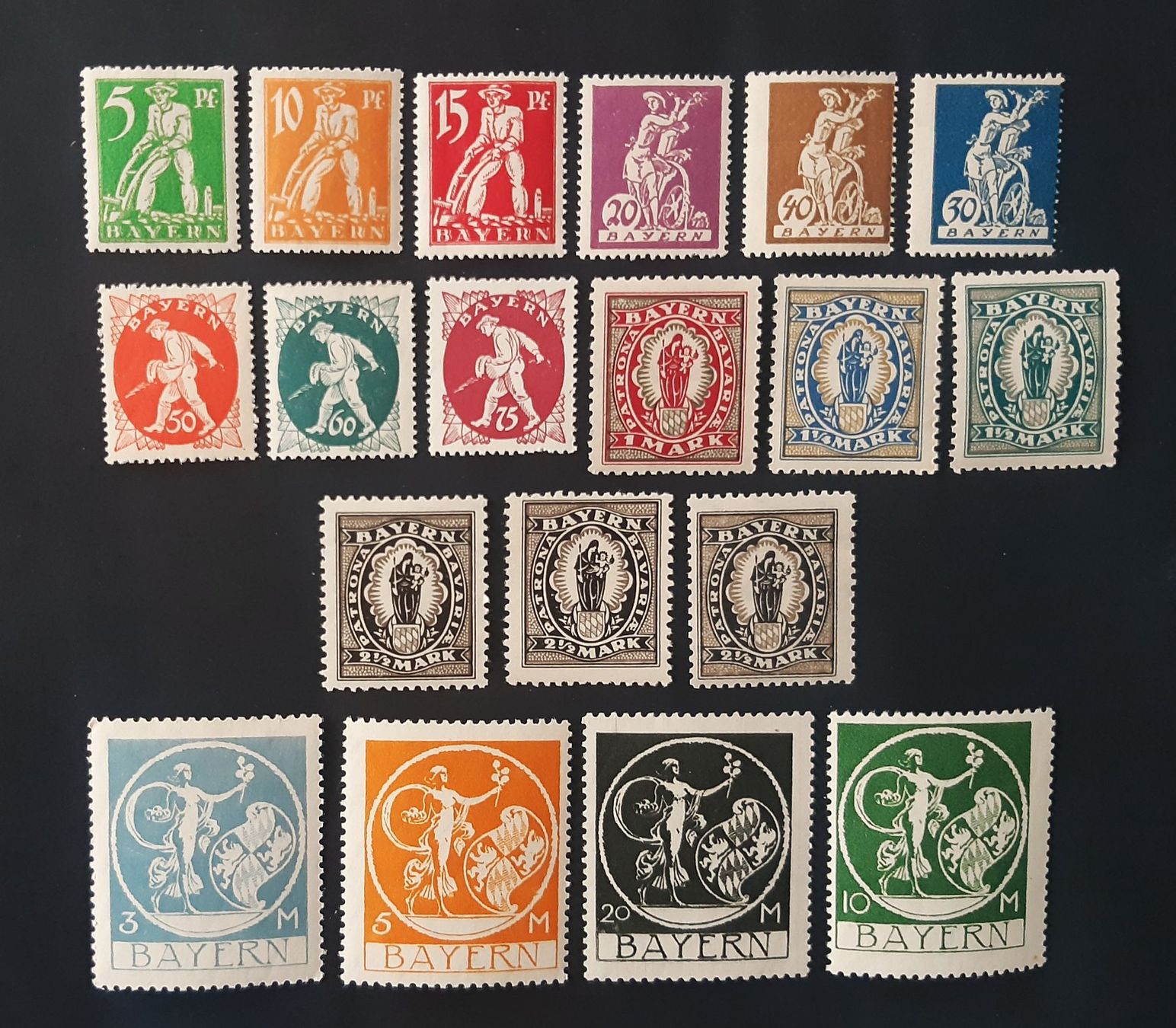 Alle Briefmarken: Altdeutschland Bayern 1920** – Neu (gemäss Beschreibung) aus Ebikon von smartbox