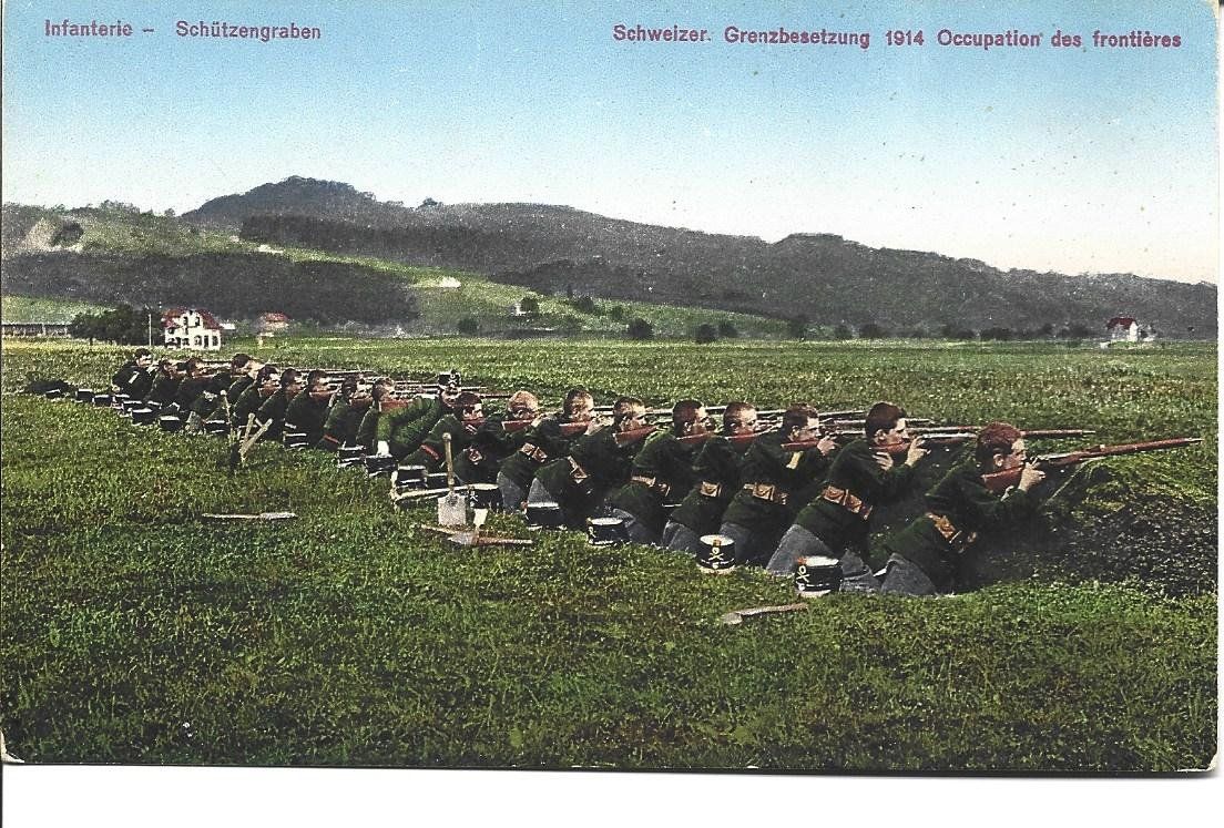 Ansichtskarten: AK Militär  Grenzbesetzung – Gebraucht aus Appenzell von mai25