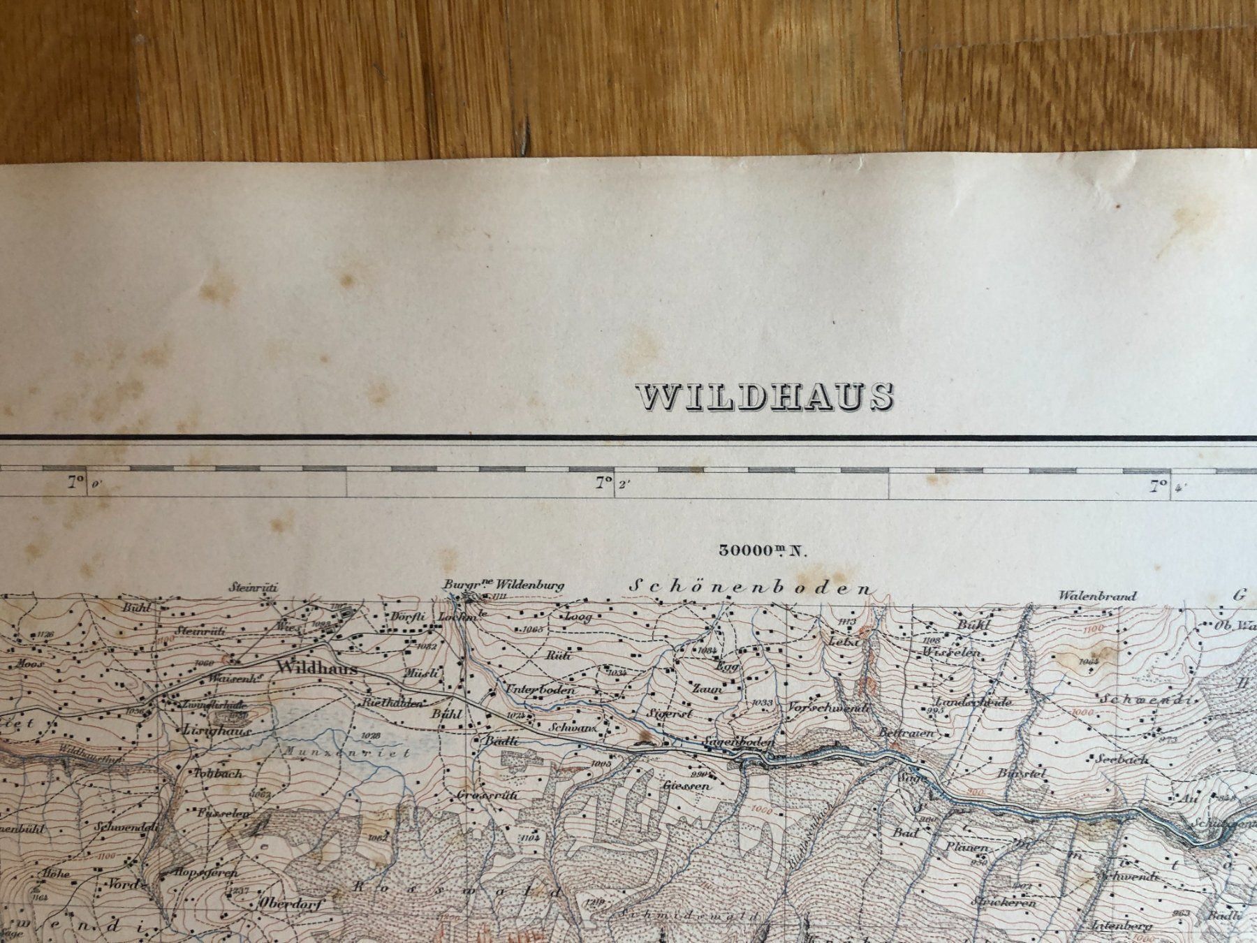 Landkarten & Atlanten: Siegfriedatlas Bl. 254: Wildhaus 1886 – Gebraucht aus Zürich von allp 2