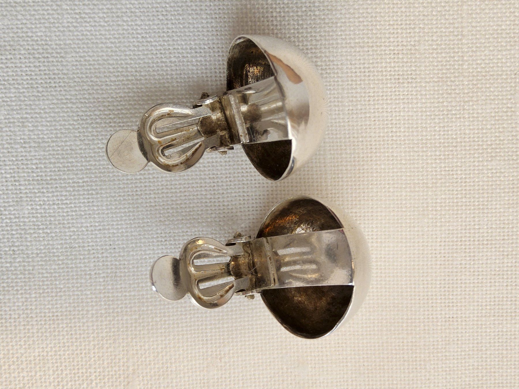 Ohrringe & -stecker: Vintage Top 800er Silber Ohrclips – Gebraucht aus Zürich von helsan 7