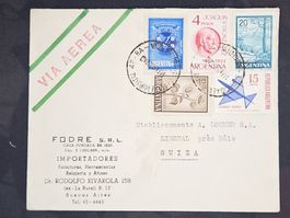 CL24 Enveloppe + Timbre Argentine 1962