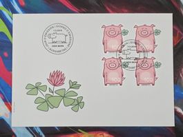 CL29 2x Enveloppe + Timbre Suisse 2019
