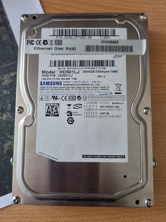 Dischi rigidi: Disque dur Samsung 500Gb – Usato da vevey venduto da pascal028