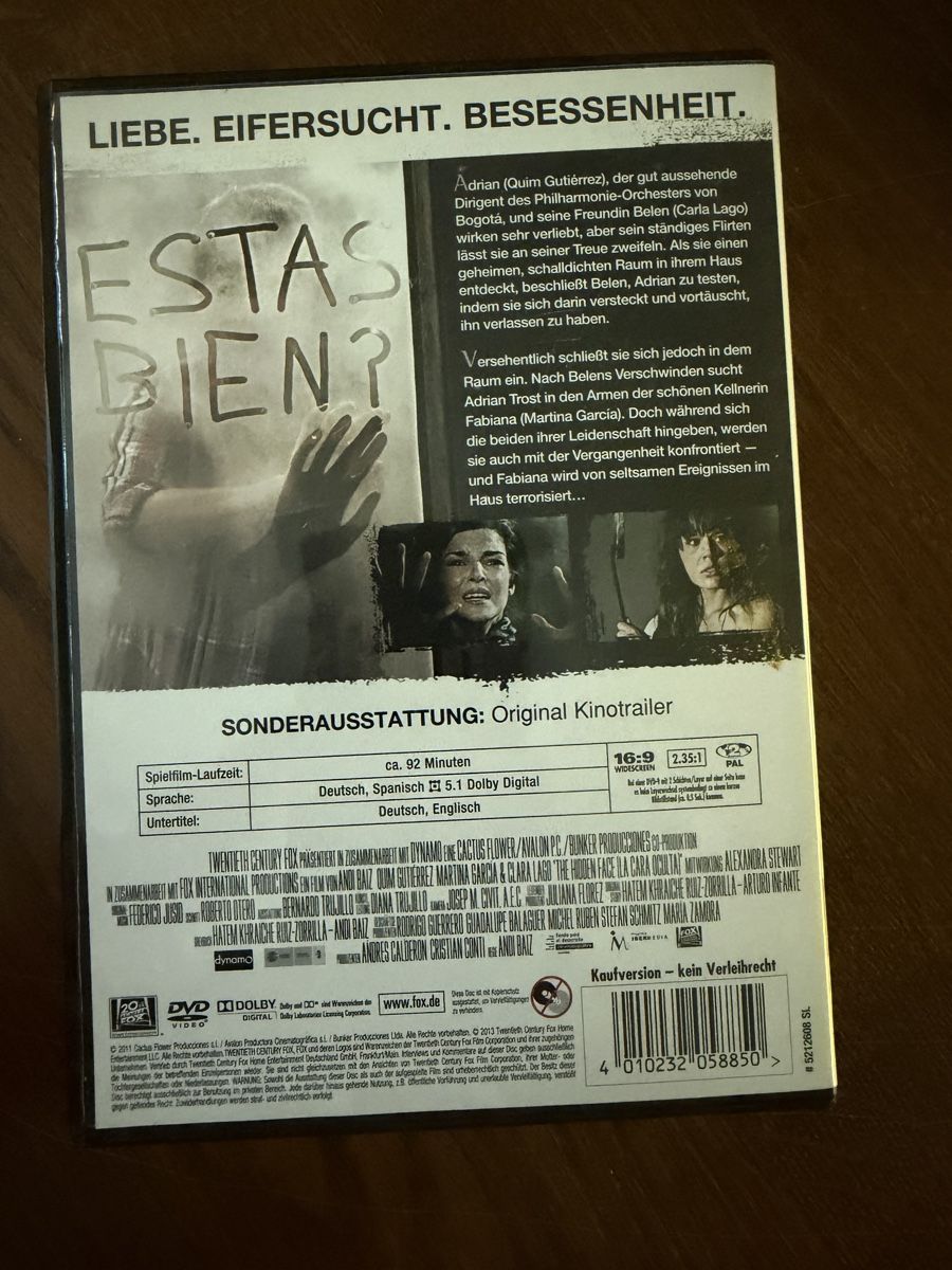Alle DVDs: Das verborgene Gesicht DVD – Gebraucht aus Regensdorf von Jeennifeer 1
