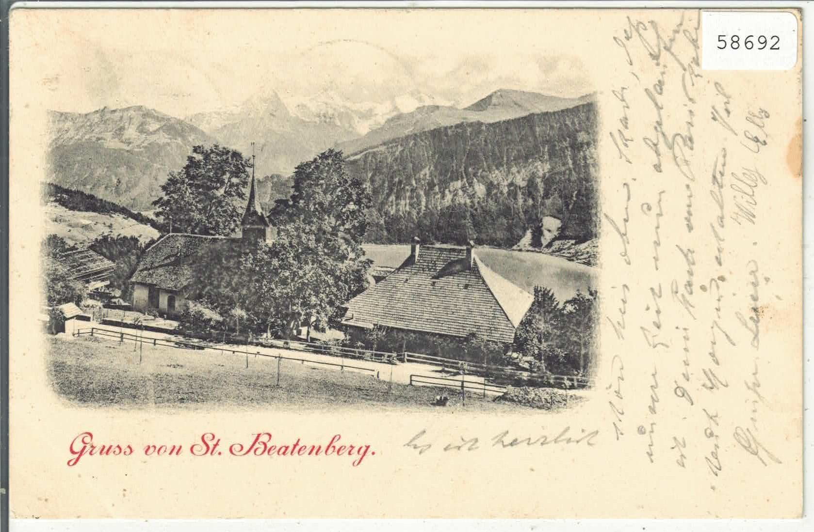 Cartoline postali: Gruss aus St. Beatenberg 1903 – Usato da Ettingen venduto da Kartenplanet
