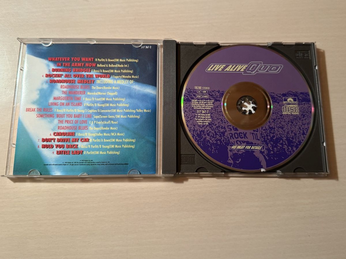CD: Status Quo Live Alive Quo CD – Usato da Oberried Brienz venduto da Chyara 2