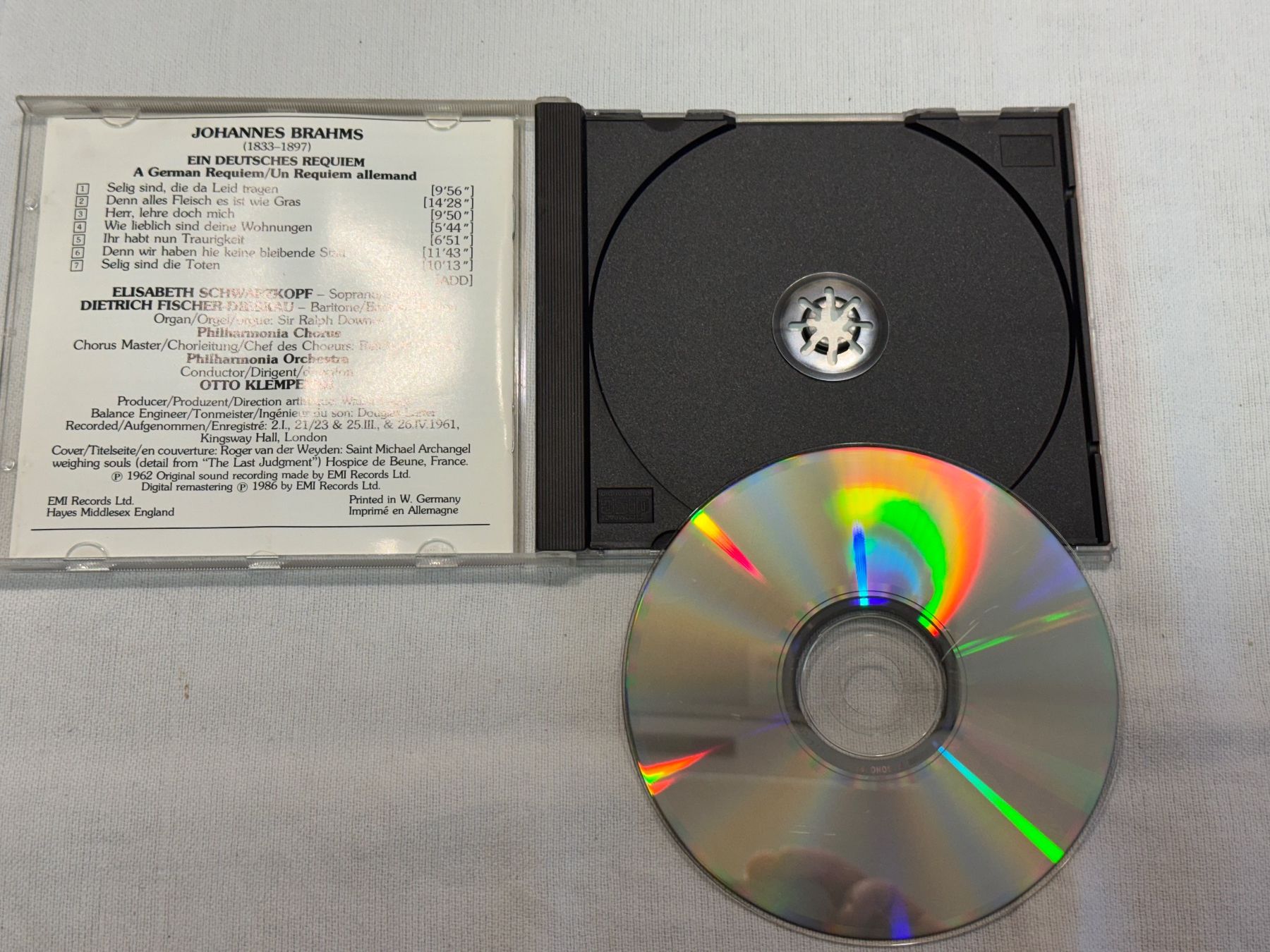 CDs: CD Brahms Ein deutsches Requiem Klemperer occasion – Gebraucht aus La Chaux-de-Fonds von Marteaux 2