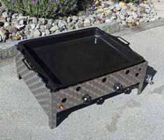 LANDMANN Gasgrill 2-flammig mit grosser Grill-Platte