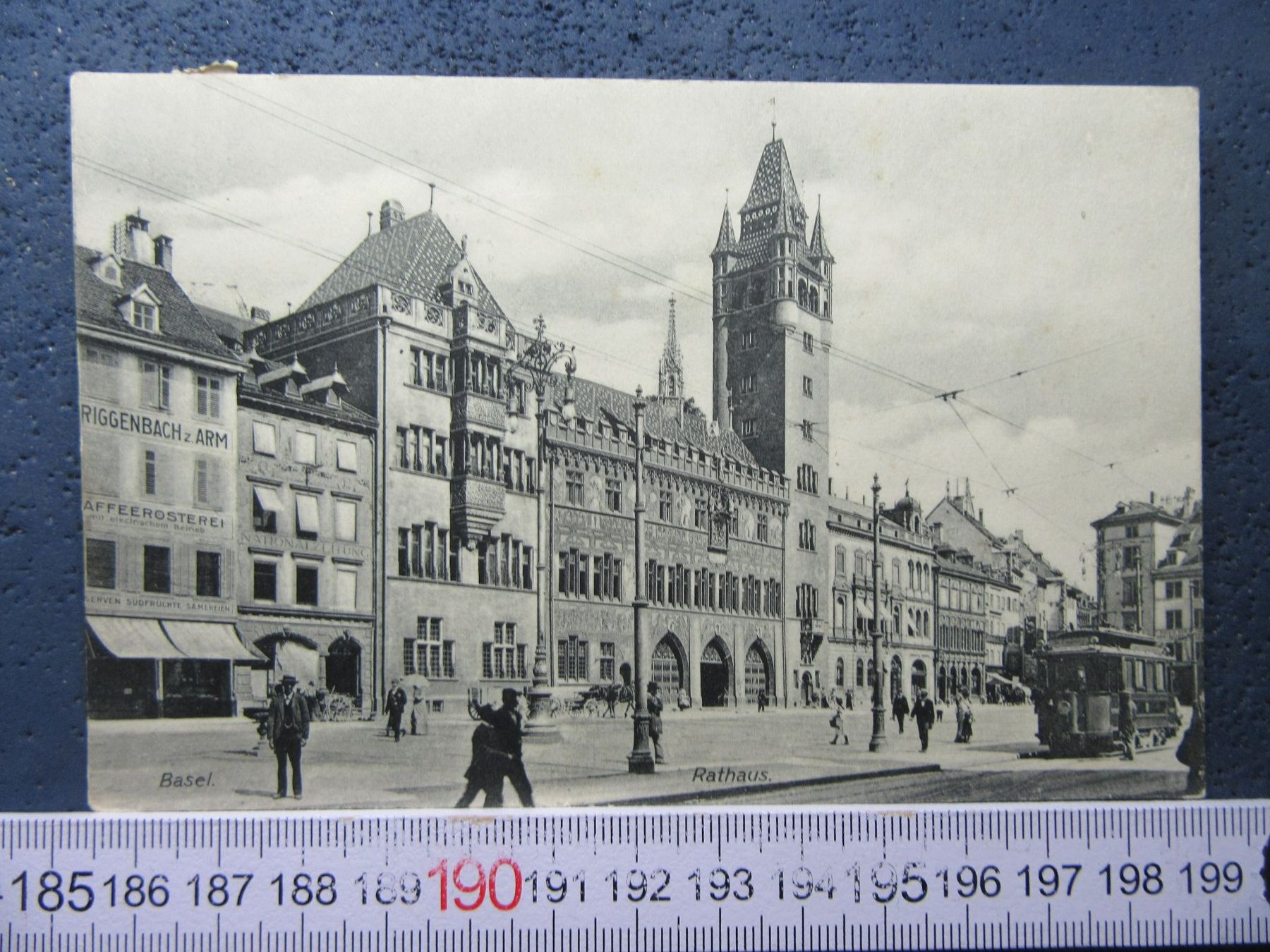 Cartoline postali: BASEL 1908 MARKTPLATZ BELEBT TRAM ANTIK AK BS – Usato da Ettingen venduto da Hausi4711