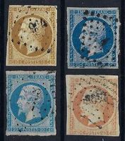 Frankreich 1853/63 Napoleon III 10+20+20+40 Centimes