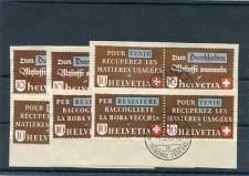 Alle Briefmarken: Z 33 a - 33 f sauber gestempelt – Gebraucht aus Winterthur von Kyoung