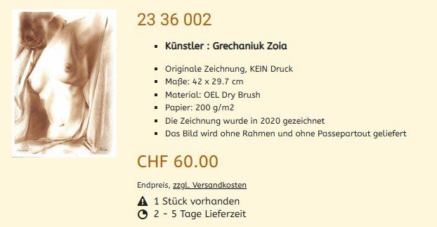 Dipinti: Liquidation !!  Original Gemälde 23 36 002 – Nuovo (secondo la descrizione) da Hagenbuch ZH venduto da Art-Agency 1