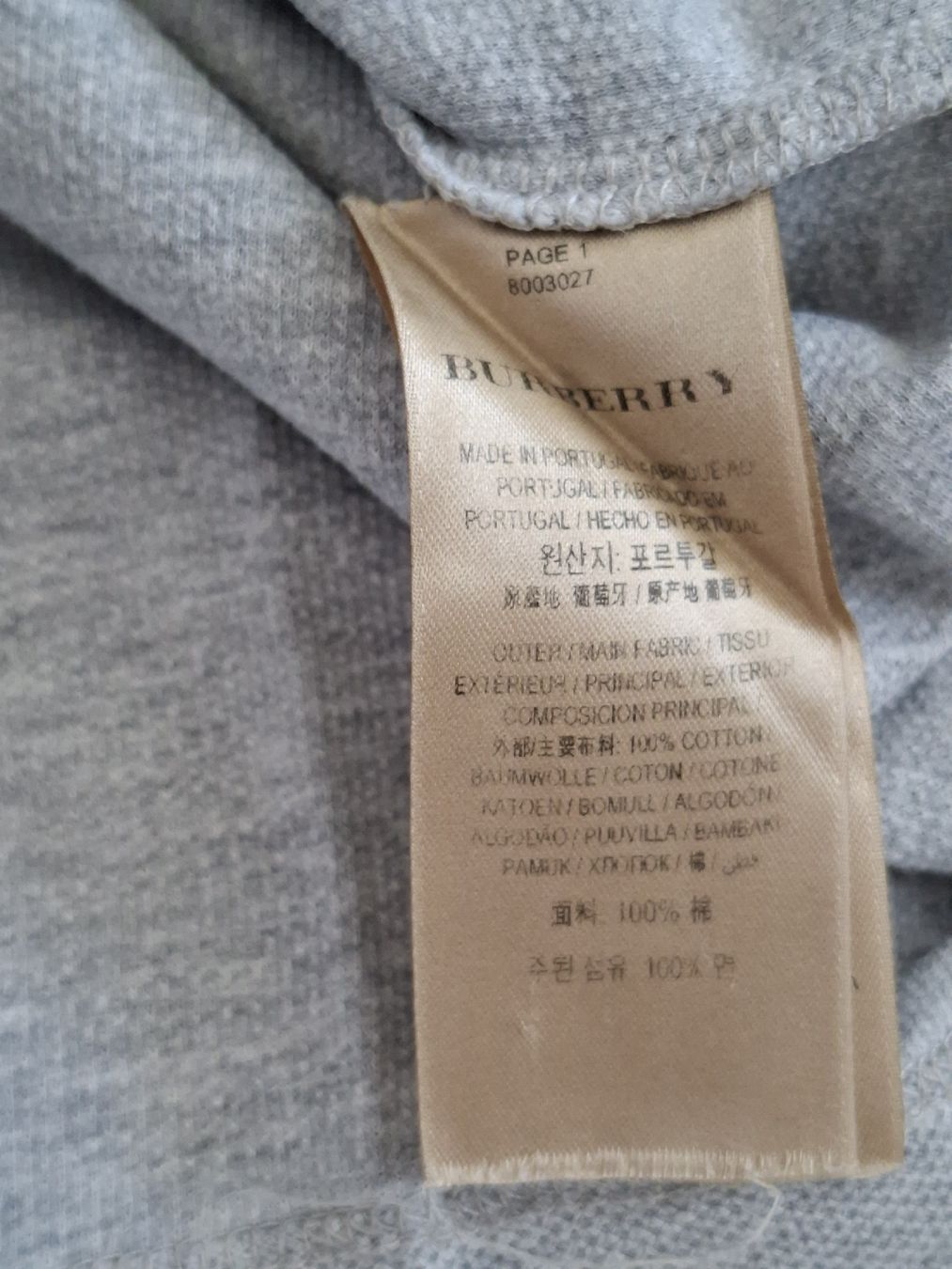 Burberry Polo-Shirts: Polo Burberry gris taille M  – Gebraucht aus Renens VD von ser_j2fn 9