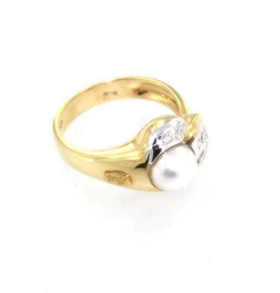 Anelli: Ring in Gold 18K mit diamanten – Usato da Stabio venduto da oroineurosuisse