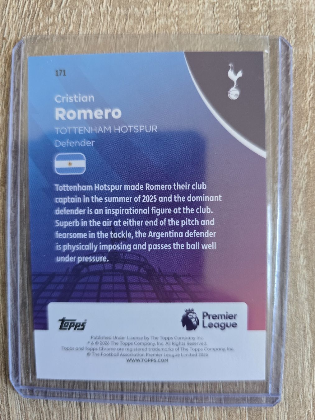 Topps Carte collezionabili: Topps Chrome Cristian Romero /99 Tottenham – Nuovo (secondo la descrizione) da St. Gallen venduto da SaintCity 1
