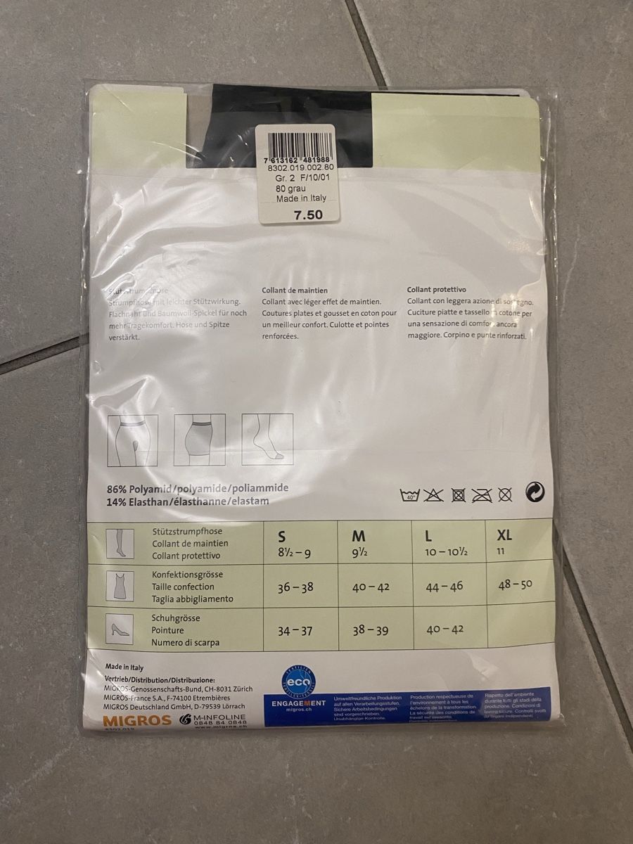 Migros Calze & Collant: Schwarze Strumpfhose, Gr. M, 20 DEN – Nuovo e nell'imballaggio originale da Hünenberg See venduto da lar_9zjk 1