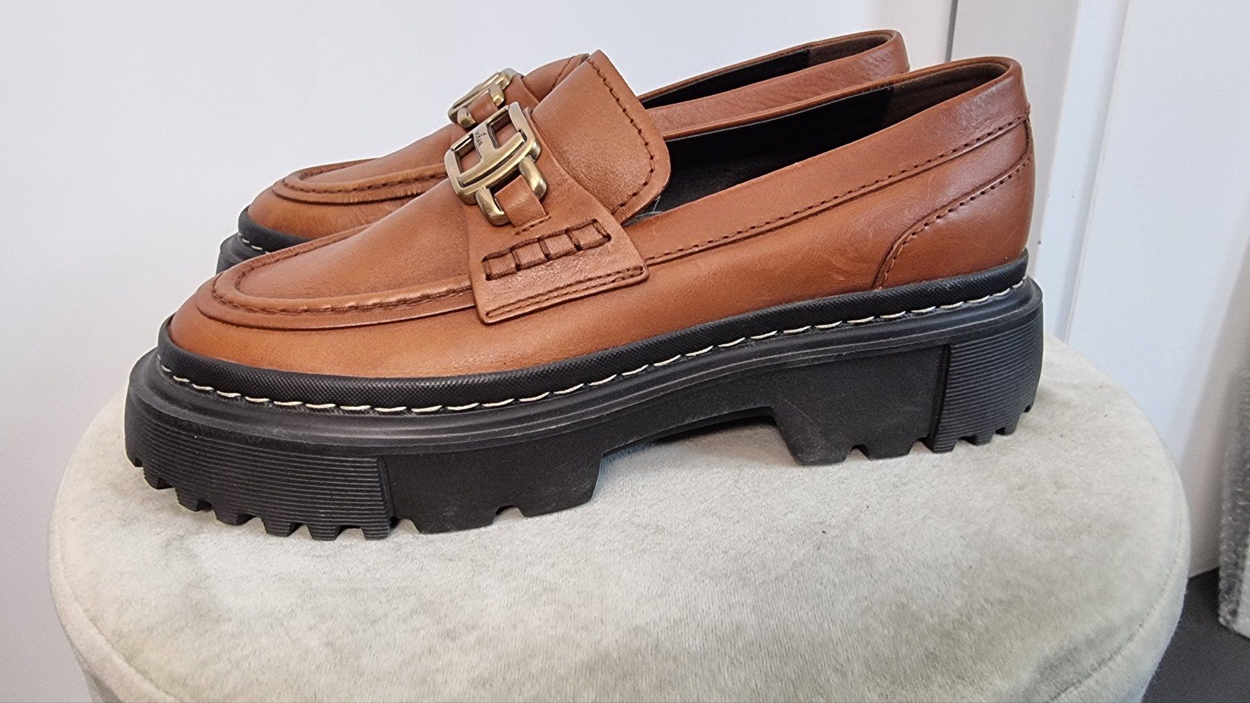 Hogan Scarpe da donna: Hogan Halbschuh - Loafer braun Gr. 39 – Nuovo (secondo la descrizione) da Zürich venduto da Seiz 1