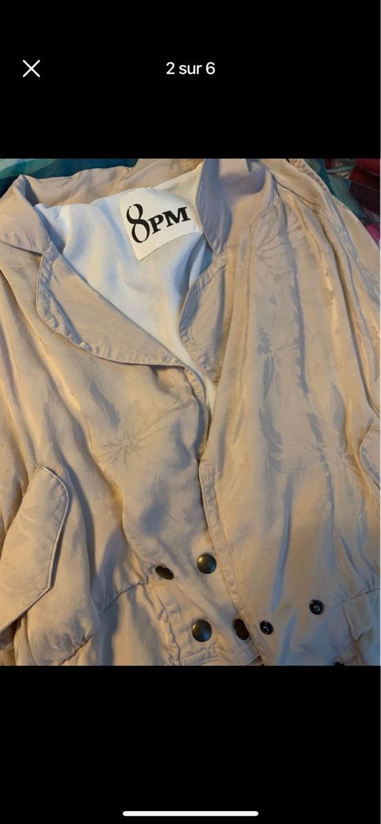 Giacche: Bomber satiné rose pale 8PM – Usato da Martigny venduto da lovejess 1