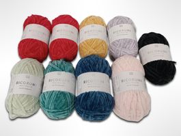 RICO DESIGN flauschiges Garn gemischt 9 Stk.