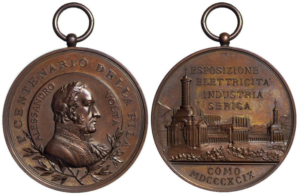 b Italien, Como, Medaille 1899, Alessandro