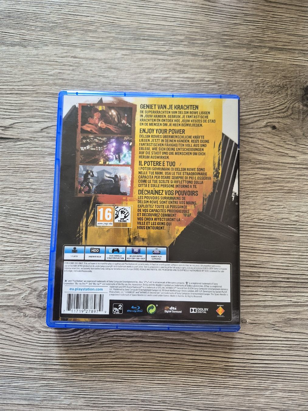 Sony Jeux: Infamous Second Son PS4 bon état – Neuf (Voir description) à St-Aubin-Sauges par val_xz9c 1