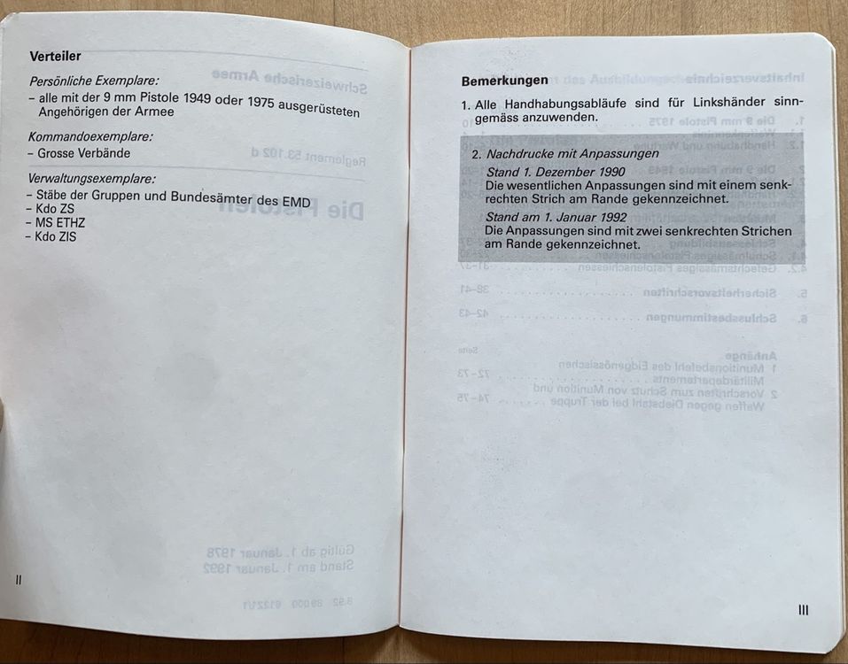 Reglement 53.102 d Die Pistolen 3