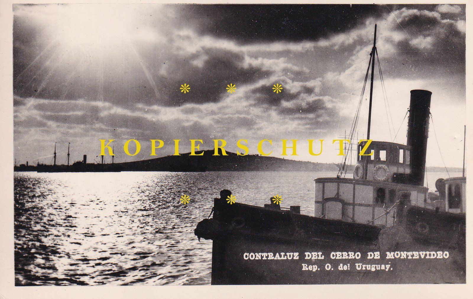 Cartoline postali: Contraluz del cerro de Montevideo /bh – Usato da Hombrechtikon venduto da Rudolf07