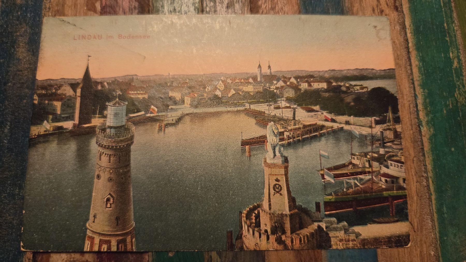 Tous les timbres: 1912 Schiffsbrief Stempel mit Ansichtskarte Lindau – D'occasion à Arni AG par Moth68 3