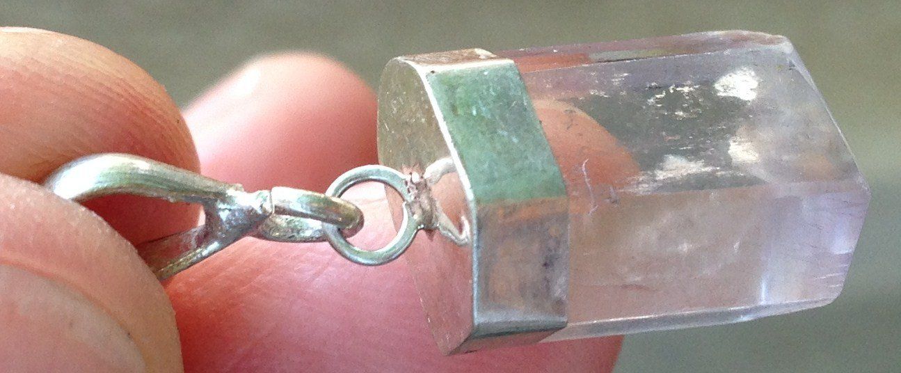 Minerali & Pietre curative: pendentif kunzite – Usato da Vevey venduto da zabounetta 5