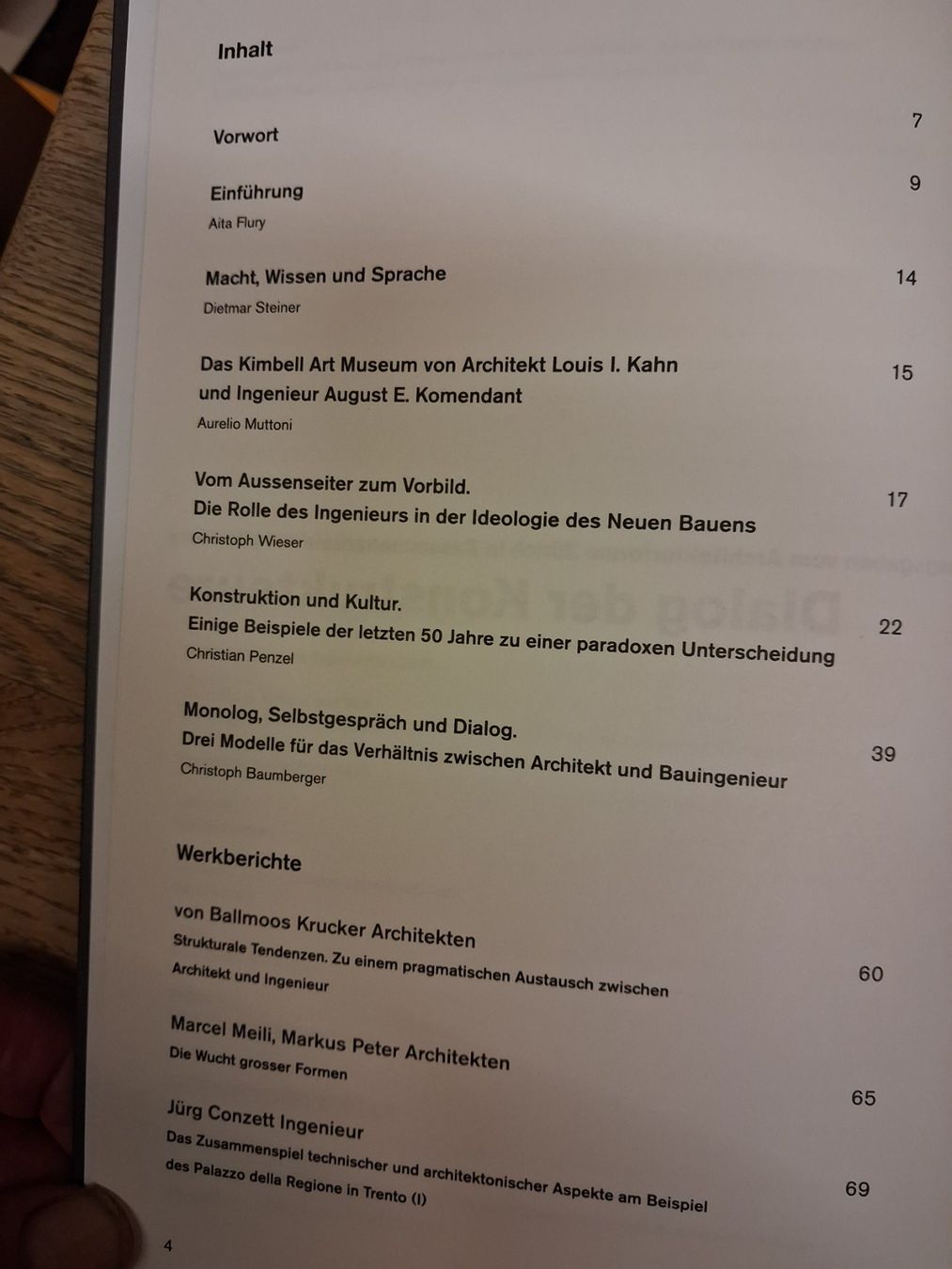 Libri: ARCHITEKTUR Dialog der Konstrukteure HERZOG MEURON KOOLHAAS – Usato da Welschenrohr venduto da Regool 1
