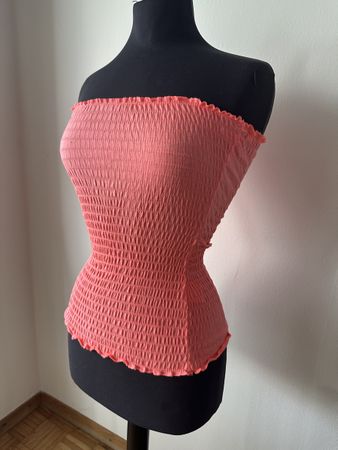 Bandeau Top Korall Grösse S/M von MY BASIC ME neu