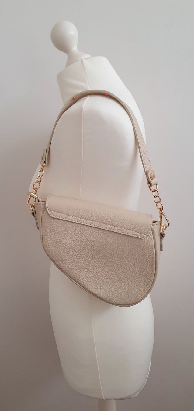 Borse da donna: Hochwertige Echtleder Handtasche Damen beige Neu – Nuovo (secondo la descrizione) da Stansstad venduto da InStyle8 3