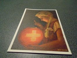 Postkarte Bundesfeier 1936, Hans Zaugg, ungelaufen