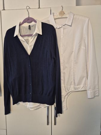 Blusenbody Hallhuber Basic, Bluse H&M & Jäckli Gr. 40