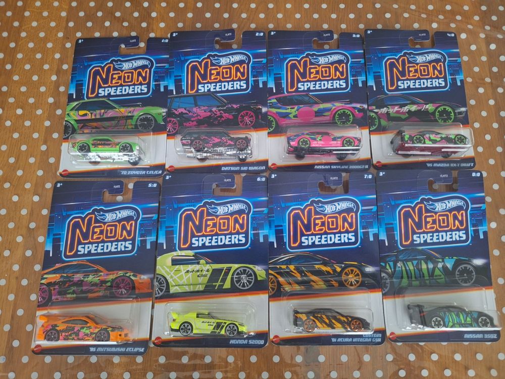 Komplettes Set Hot Wheels Neon Speeders 2024 | Acheter Sur Ricardo