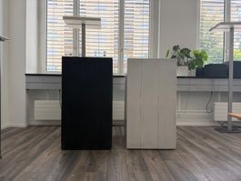 Holz Stehtische im Duo