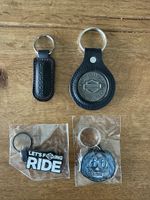 Harley-Davidson Schlüsselanhänger, 4 Stk., verschiedene