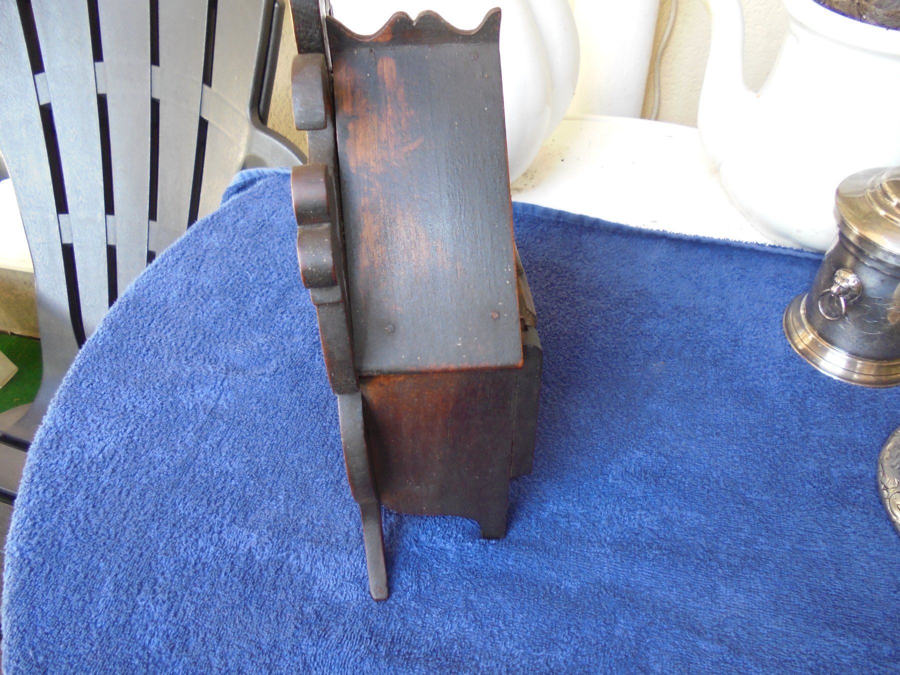 Sveglie: Antiker Wecker mit Holzübergehäuse, ca. 1930 – Usato da Camorino venduto da Hunpete 3