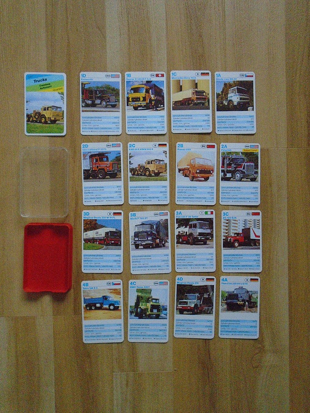 Giochi: älteres Quartett TRUCKS - Nr. 5307 – Usato da Pfeffingen venduto da Elfenstein 1