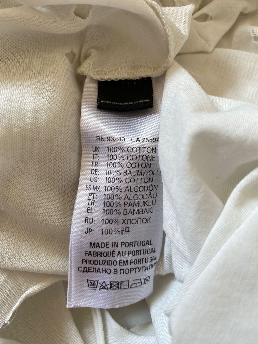 Diesel T-shirt: DIESEL distressed Shirt Gr. XS – Usato da Zürich venduto da missmodernage 5