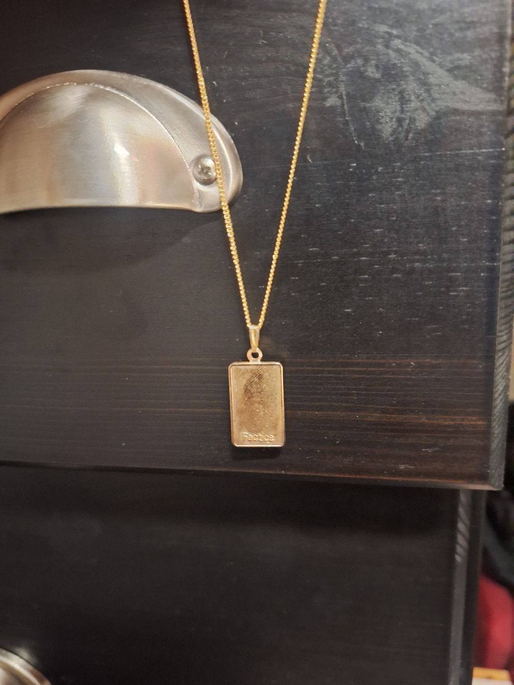 Colliers: Collier plaqué or avec pendentif lingot - Élégant et chic – D'occasion à Crans VD par Yobia8 2