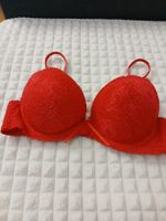 Roter Spitzen-BH Gr. 95C Push-up neuwertig