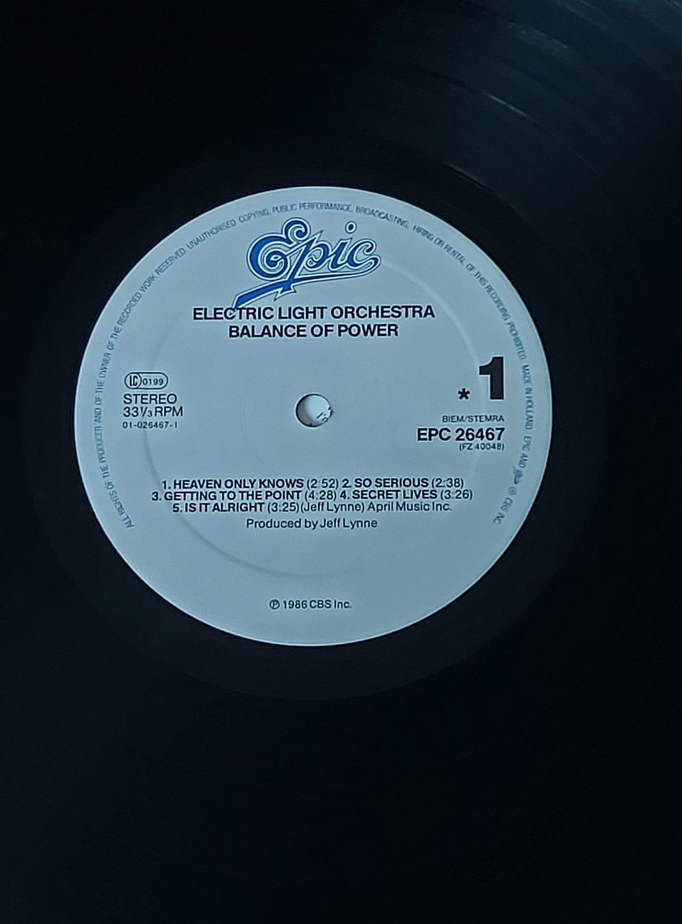 Schallplatten: LP - ELO - BALANCE OF POWER – Gebraucht aus Steckborn von Quo7 1