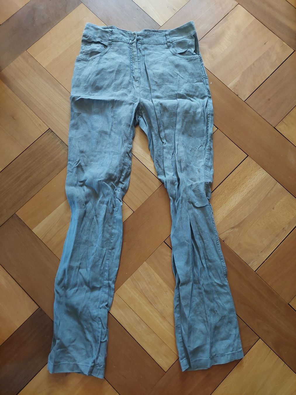 Pantaloni: Enna Leinenhose Rauchblau Grösse 36 – Nuovo (secondo la descrizione) da Beckenried venduto da Havacola 7