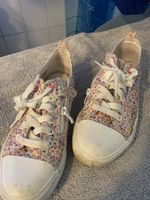 Blumige Mädchen Stoffschuhe Gr. 37 Frühlingsschuhe