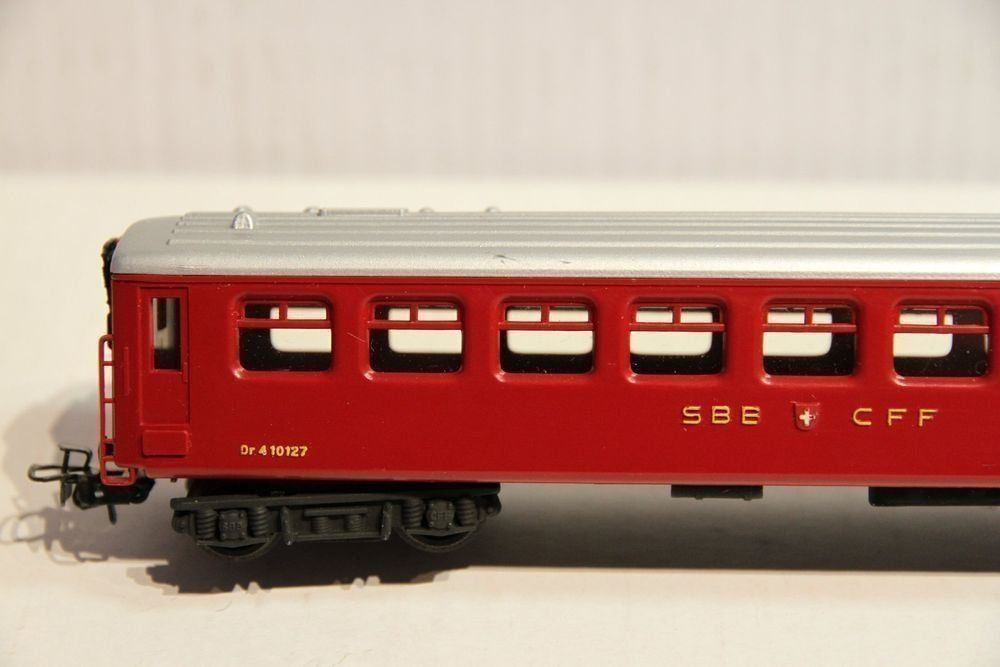 Hag Modellini di ferrovie: SBB, Speisewagen Dr, HAG, AC, 1:87 – Usato da Nesselnbach venduto da ubourson 5
